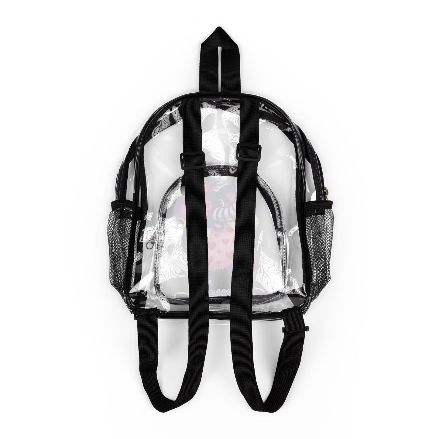 Piklez™ Clear Stadium Backpack – "Full of Love!" Graphic | Smile Universe Collection