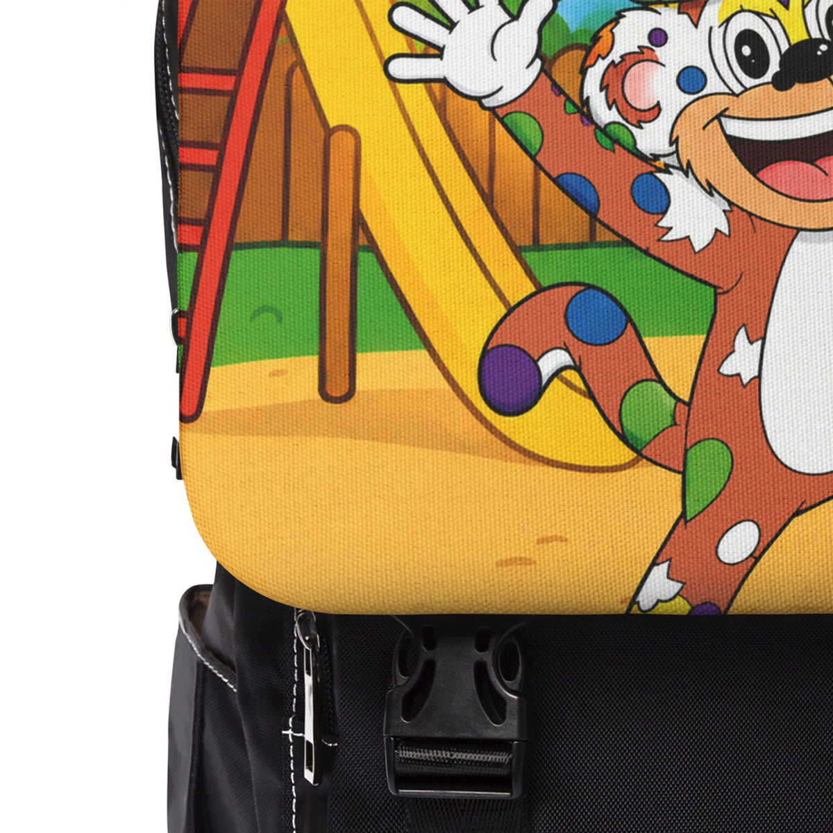 Potz™ Unisex Casual Shoulder Backpack – "My ADHD Means Always Dreaming, Highly Determined" Graphic Backpack | Smile Universe Collection