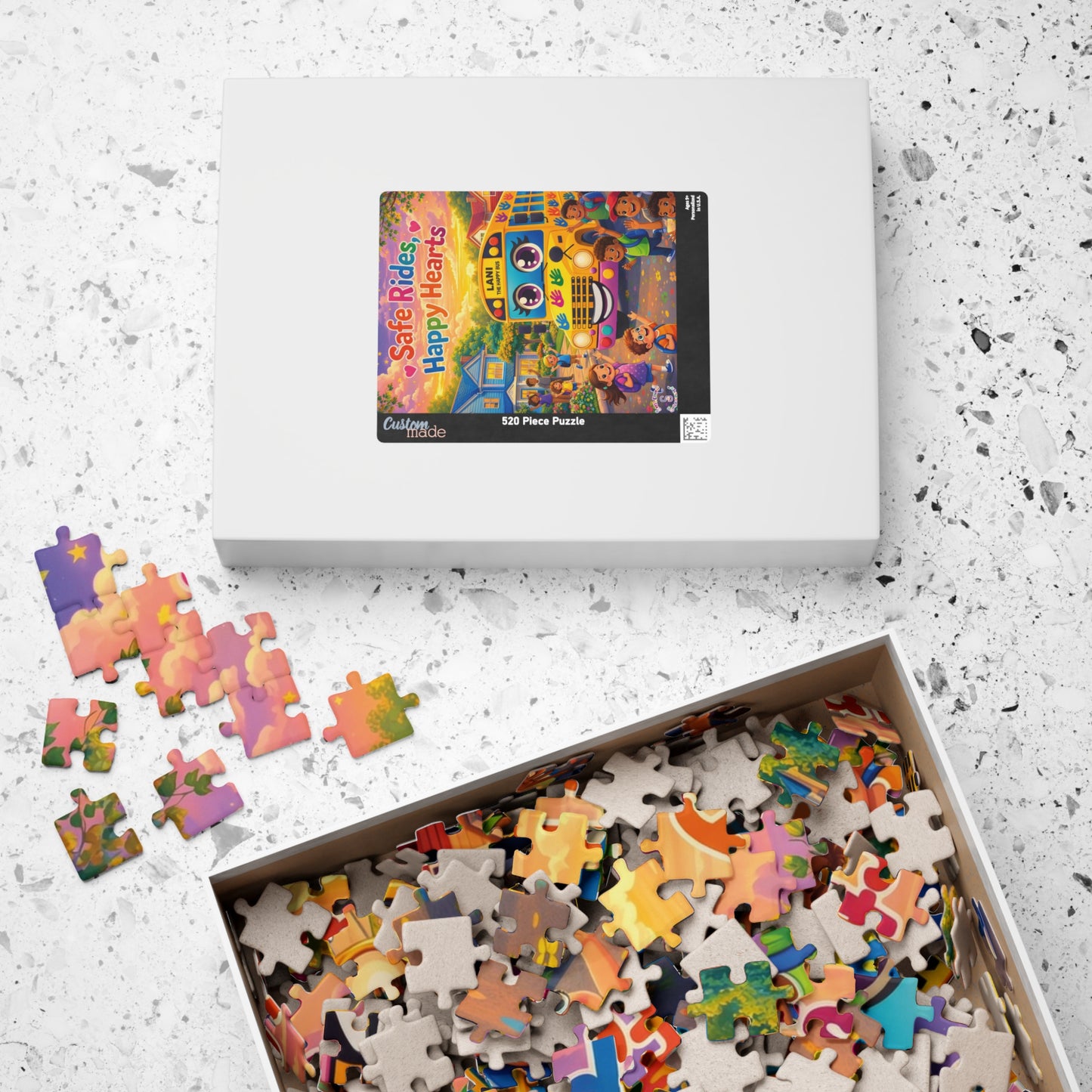 Lani™ Puzzle (110, 252, 520 & 1014-piece) – "Safe Rides, Happy Hearts" Graphic