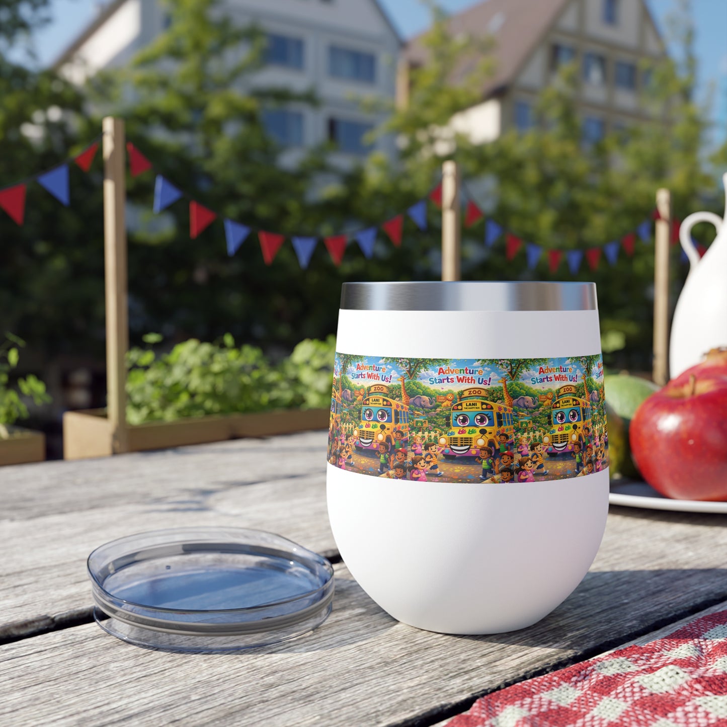 Lani™ 12oz Copper Vacuum Insulated Cup – "Adventure Starts With Us!" Graphic
