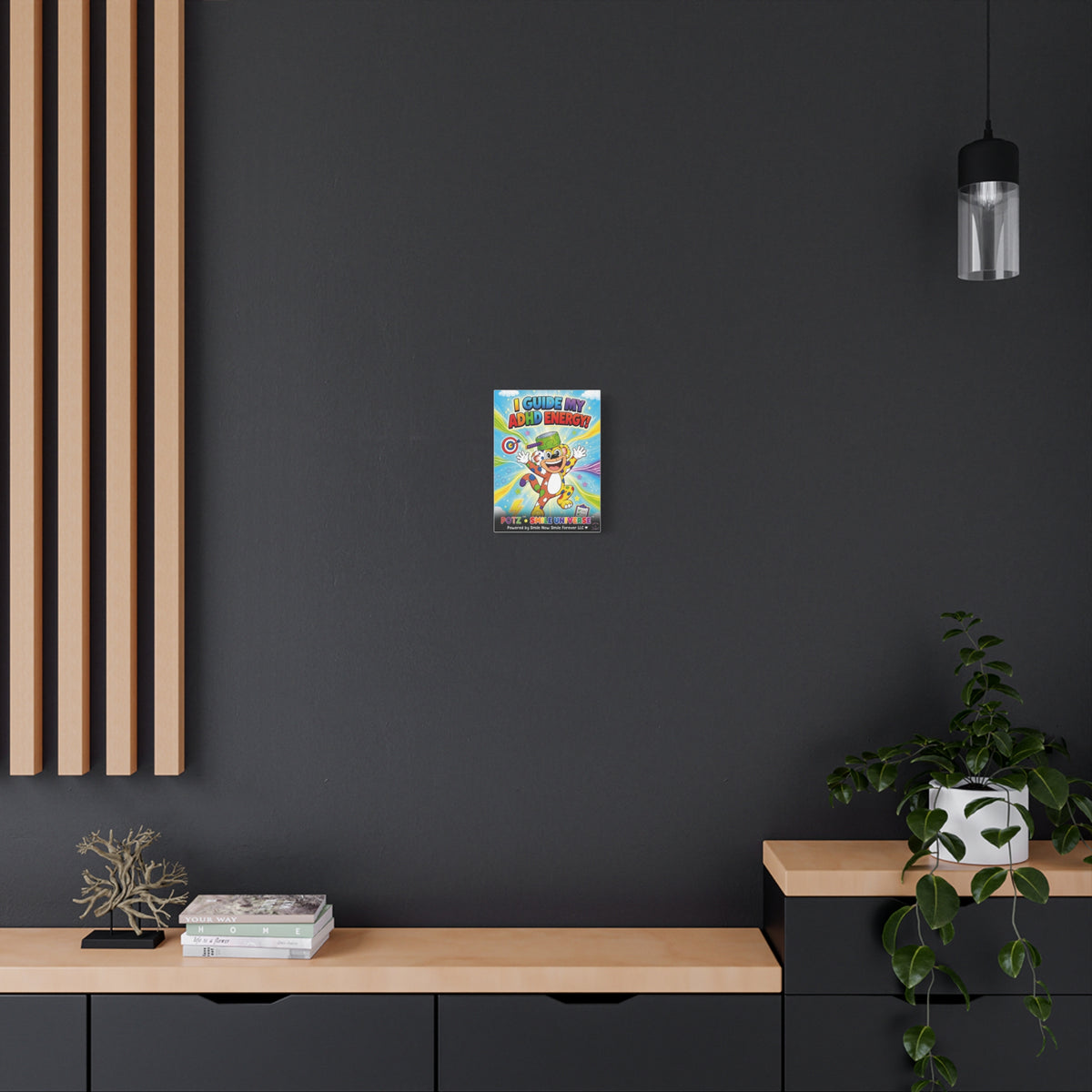 Potz™ Matte Canvas, Stretched 1.25" – "I Guide My ADHD Energy!" Graphic Wall Art | Smile Universe Collection