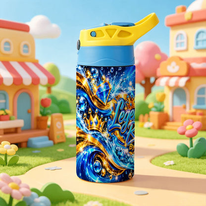 Legendary Run Water Bottle - Blue & Gold Edition