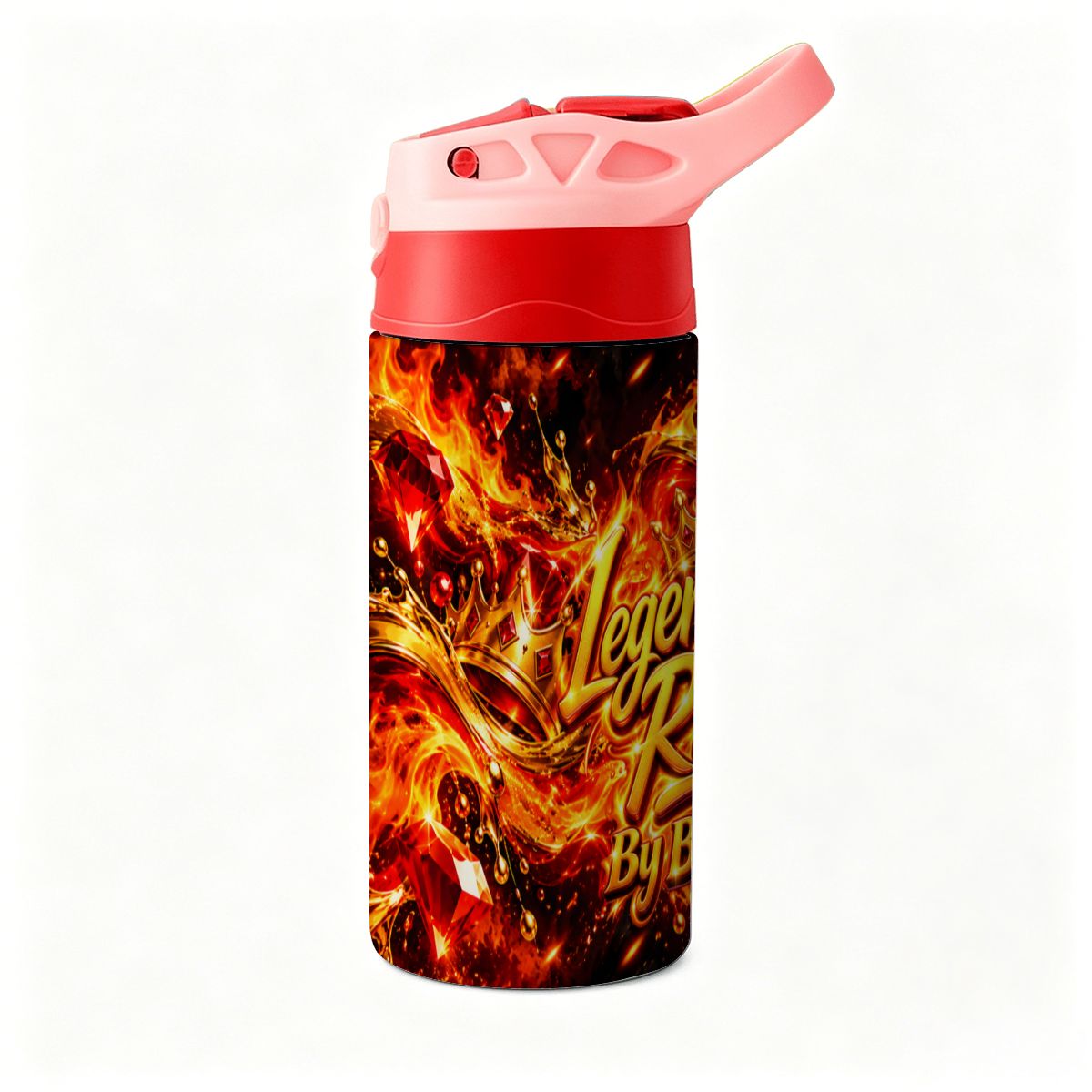 Legendary Run Water Bottle - Fire & Gold Edition
