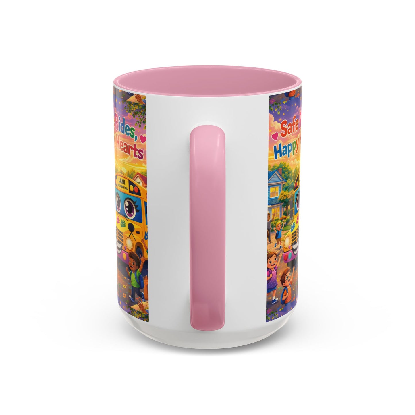 Lani™ Colorful Mug (11oz & 15oz) – "Safe Rides, Happy Hearts" Graphic