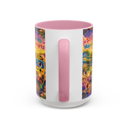 Lani™ Colorful Mug (11oz & 15oz) – "Safe Rides, Happy Hearts" Graphic