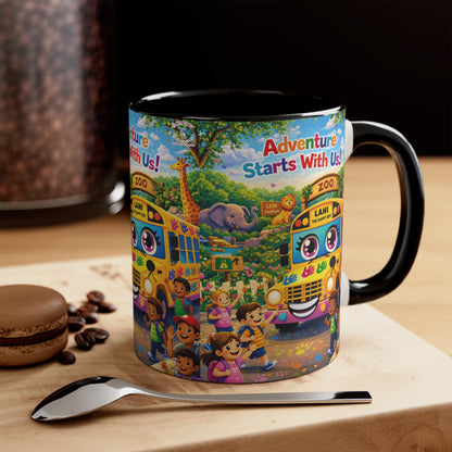 Lani™ Accent Mug – "Adventure Starts With Us!" Graphic