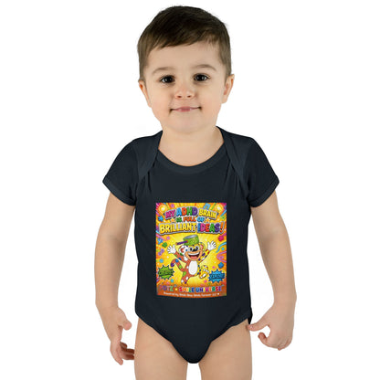Potz™ Infant Baby Rib Bodysuit – "My ADHD Brain is Full of Brilliant Ideas!" Graphic Onesie | Smile Universe Collection