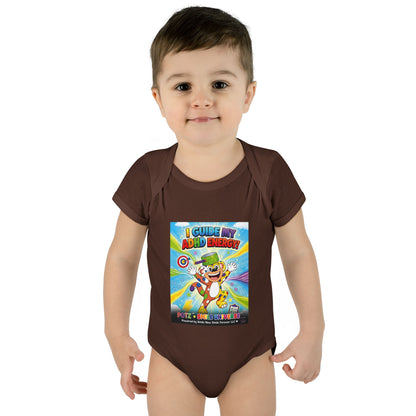 Potz™ Infant Baby Rib Bodysuit – "I Guide My ADHD Energy!" Graphic Onesie | Smile Universe Collection