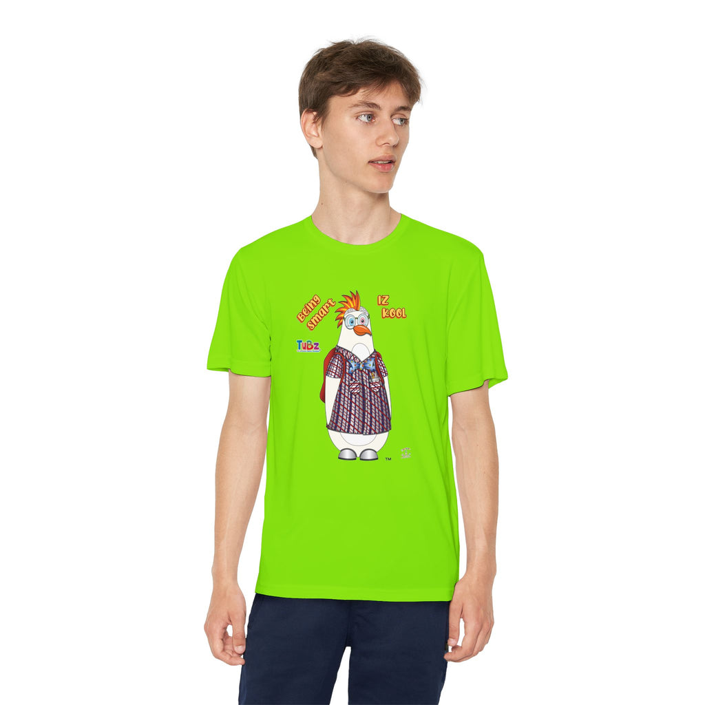 TuBz™ "Being Smart Iz Kool" Youth Competitor T- Shirt - Character Dress-Up Graphic Tee