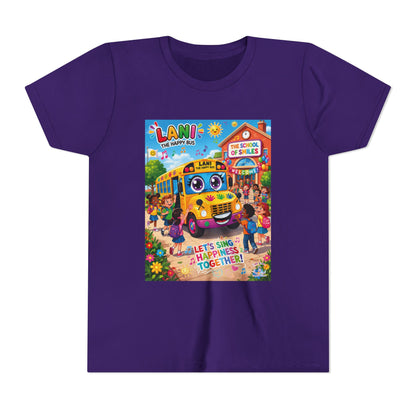Lani™ Youth Short Sleeve Tee – "Let's Sing Happiness Together!" Graphic