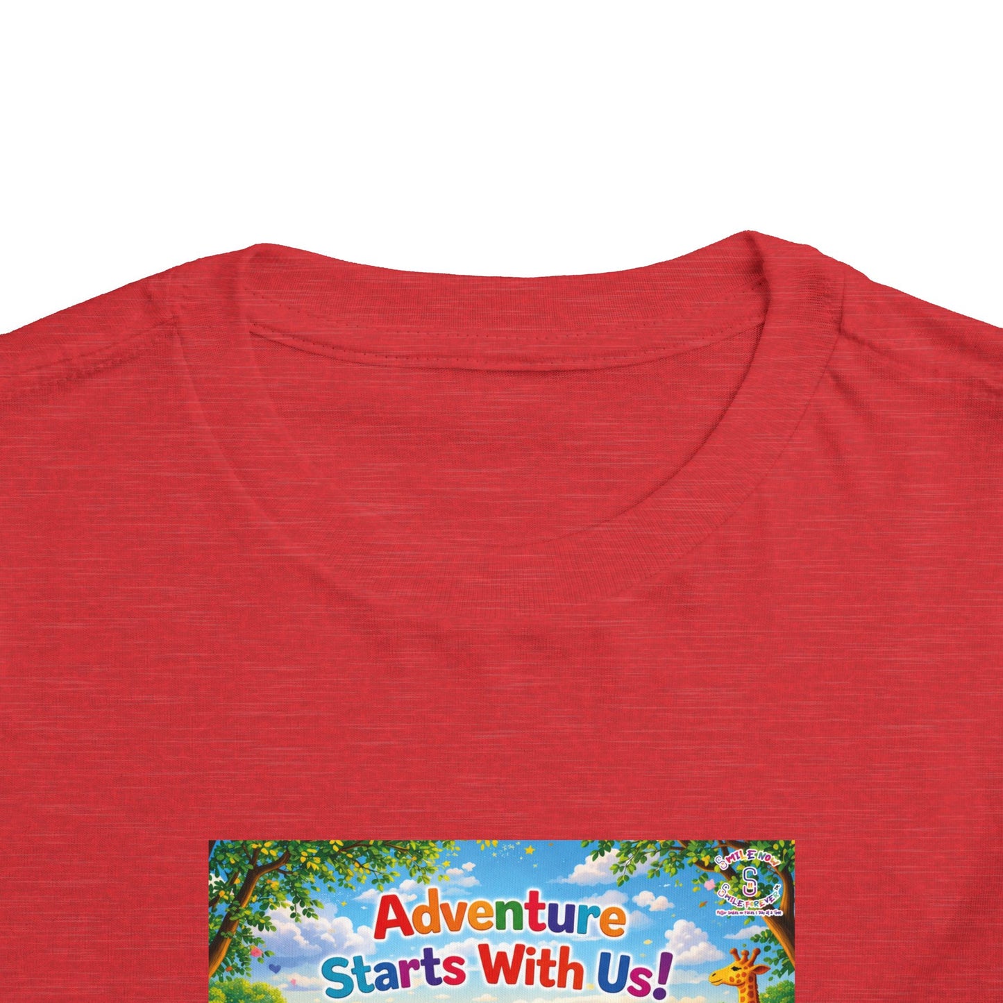 Lani™ Toddler Short Sleeve Tee – "Adventure Starts With Us!" Graphic