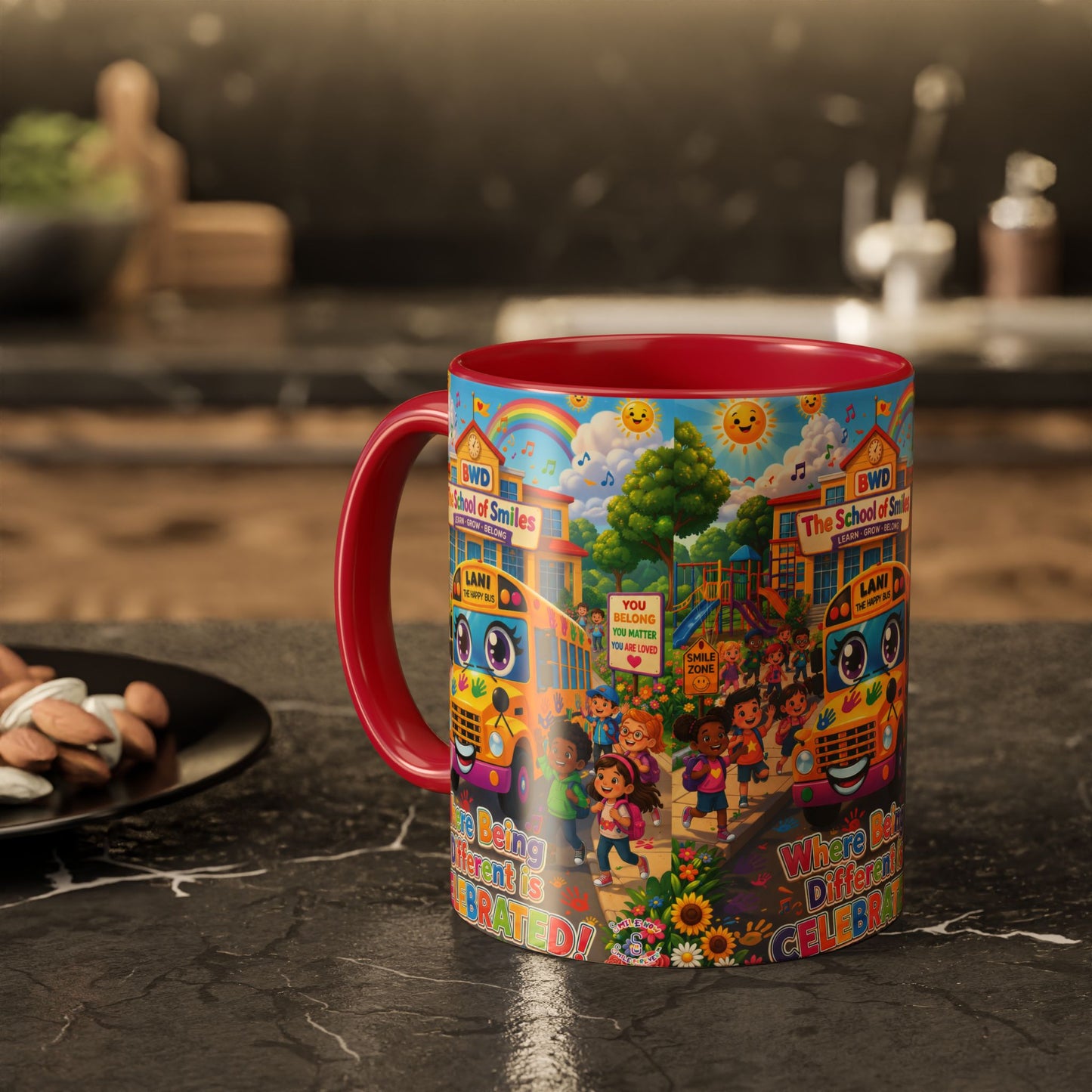 Lani™ Colorful Mug (11oz & 15oz) – "Where Being Different is CELEBRATED!" Graphic