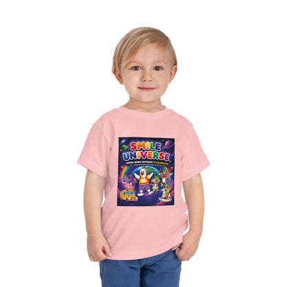 Smile Universe™ Toddler Short Sleeve Tee – "Where Being Different is CELEBRATED!" Graphic
