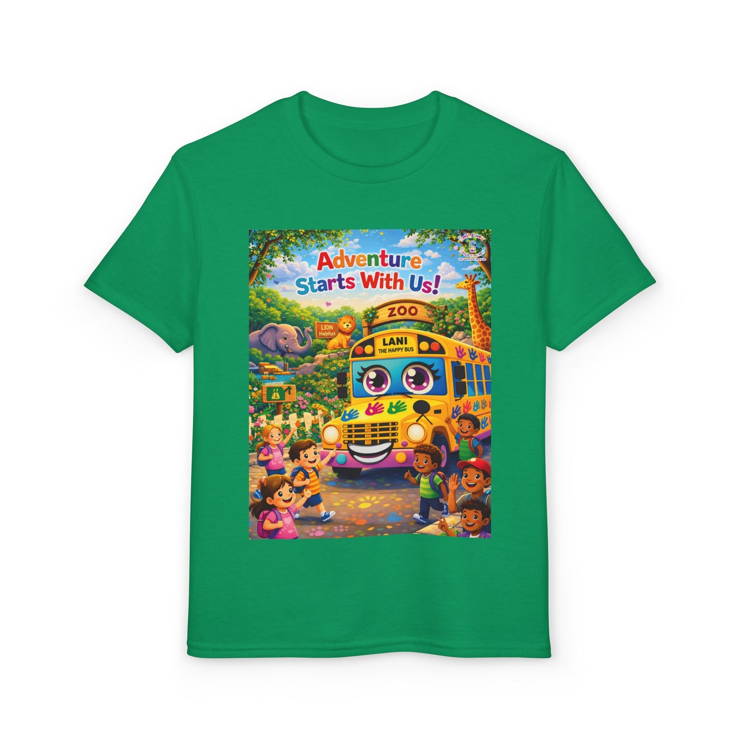 Lani™ Youth DryBlend® T-Shirt – "Adventure Starts With Us!" Graphic