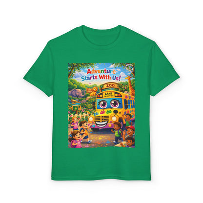 Lani™ Youth DryBlend® T-Shirt – "Adventure Starts With Us!" Graphic