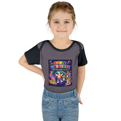 Smile Universe™ Infant Baby Rib Bodysuit – "Where Being Different is CELEBRATED!" Graphic