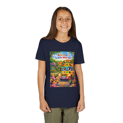 Lani™ Youth Short Sleeve Tee – "Adventure Starts With Us!" Graphic
