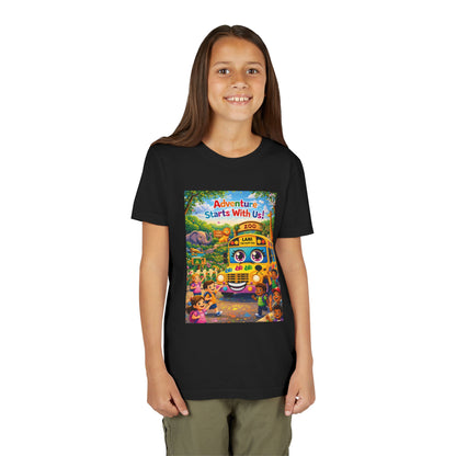 Lani™ Youth Short Sleeve Tee – "Adventure Starts With Us!" Graphic