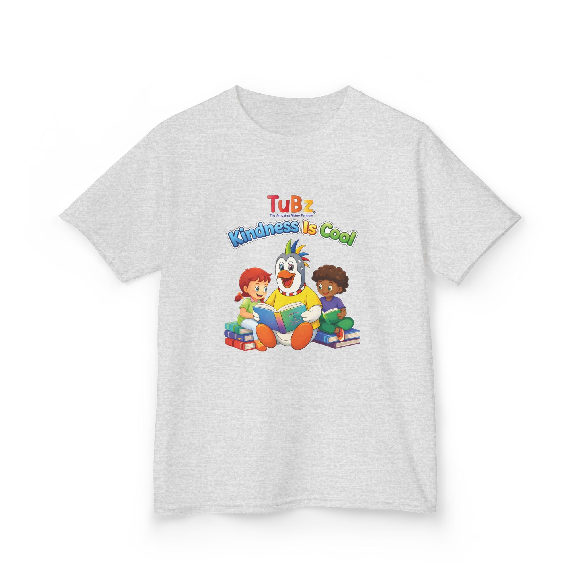 TuBz™ "Kindness Is Cool" Kids T-Shirt - Positive Message Graphic Tee | Smile Universe TuBz4Kidz
