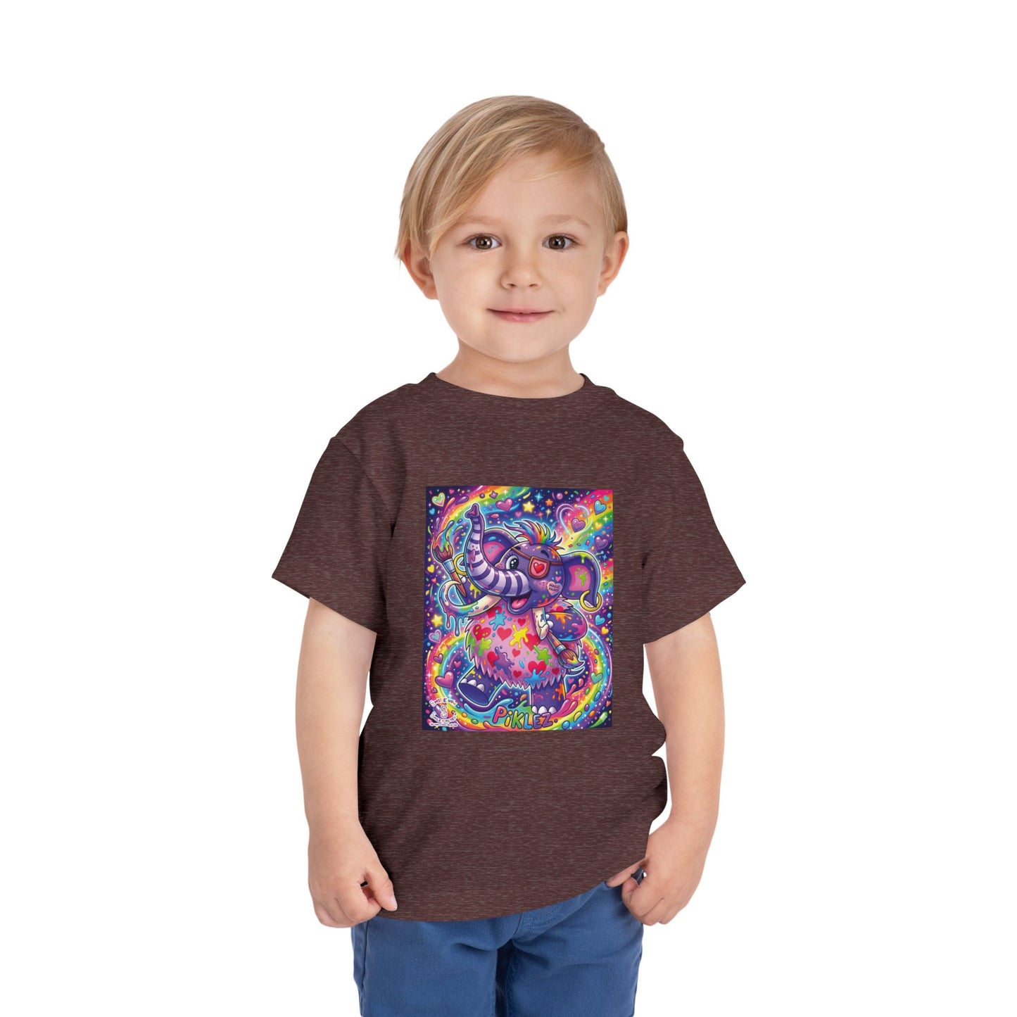 Piklez™ Toddler Short Sleeve Tee – "Magic Paint!" Graphic Shirt | Smile Universe Collection