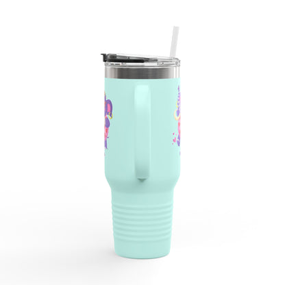 Piklez™ 40oz Insulated Travel Mug – "Full of Love!" Graphic | Smile Universe Collection