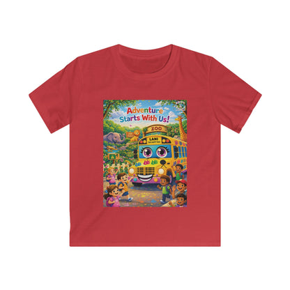 Lani™ Kids Softstyle Tee – "Adventure Starts With Us!" Graphic