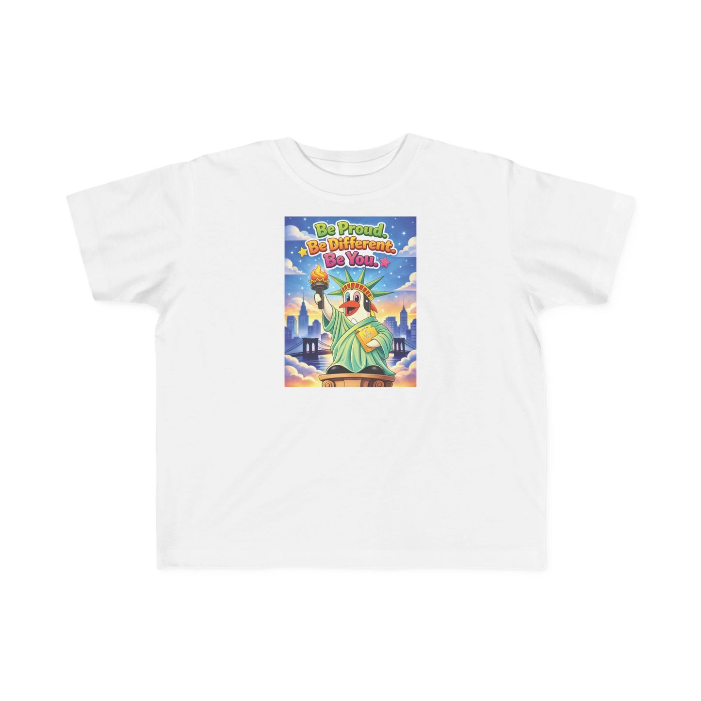 TuBz™ "Be Proud. Be Different. Be You." Kids T-Shirt - Inspirational Graphic Tee
