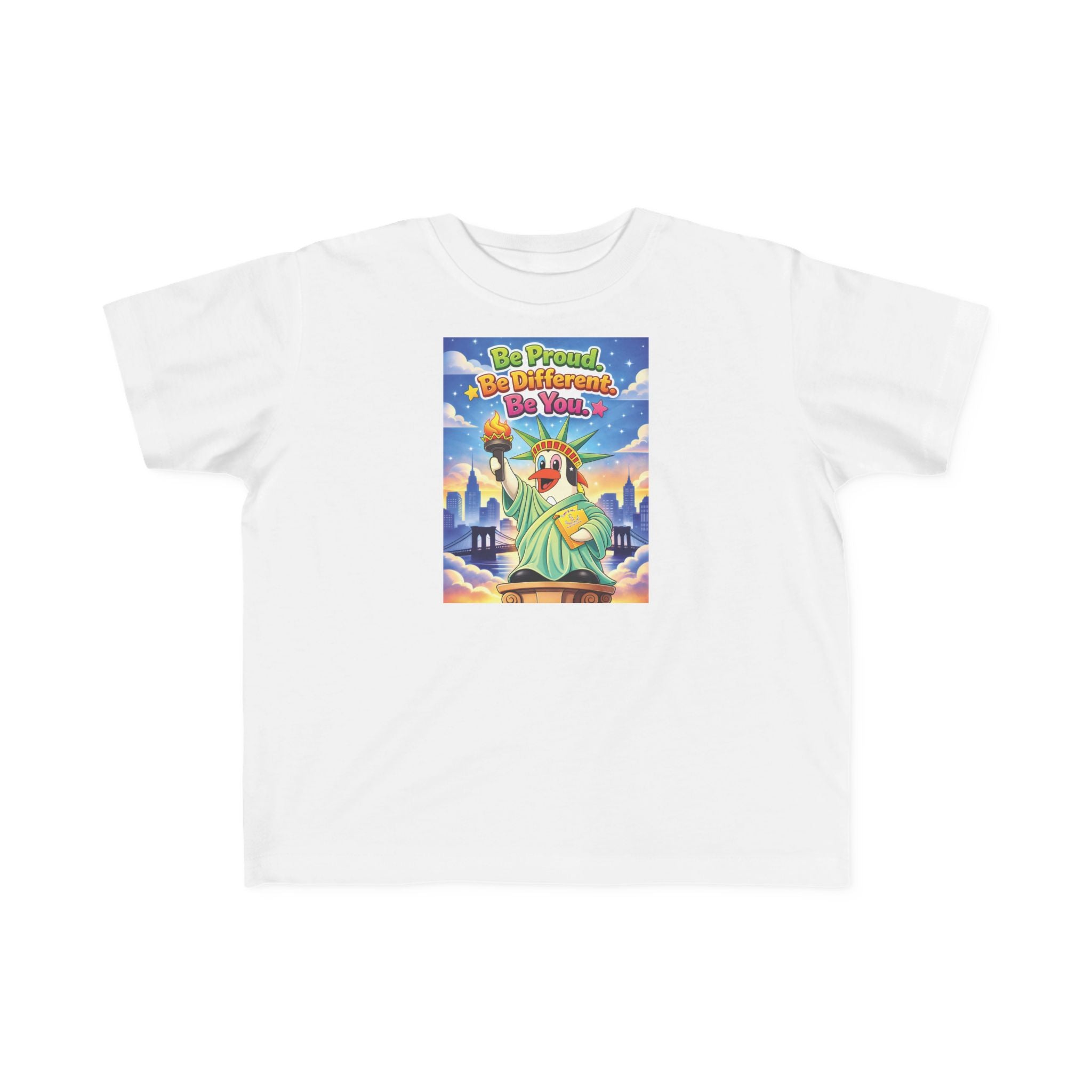 TuBz™ "Be Proud. Be Different. Be You." Kids T-Shirt - Inspirational Graphic Tee
