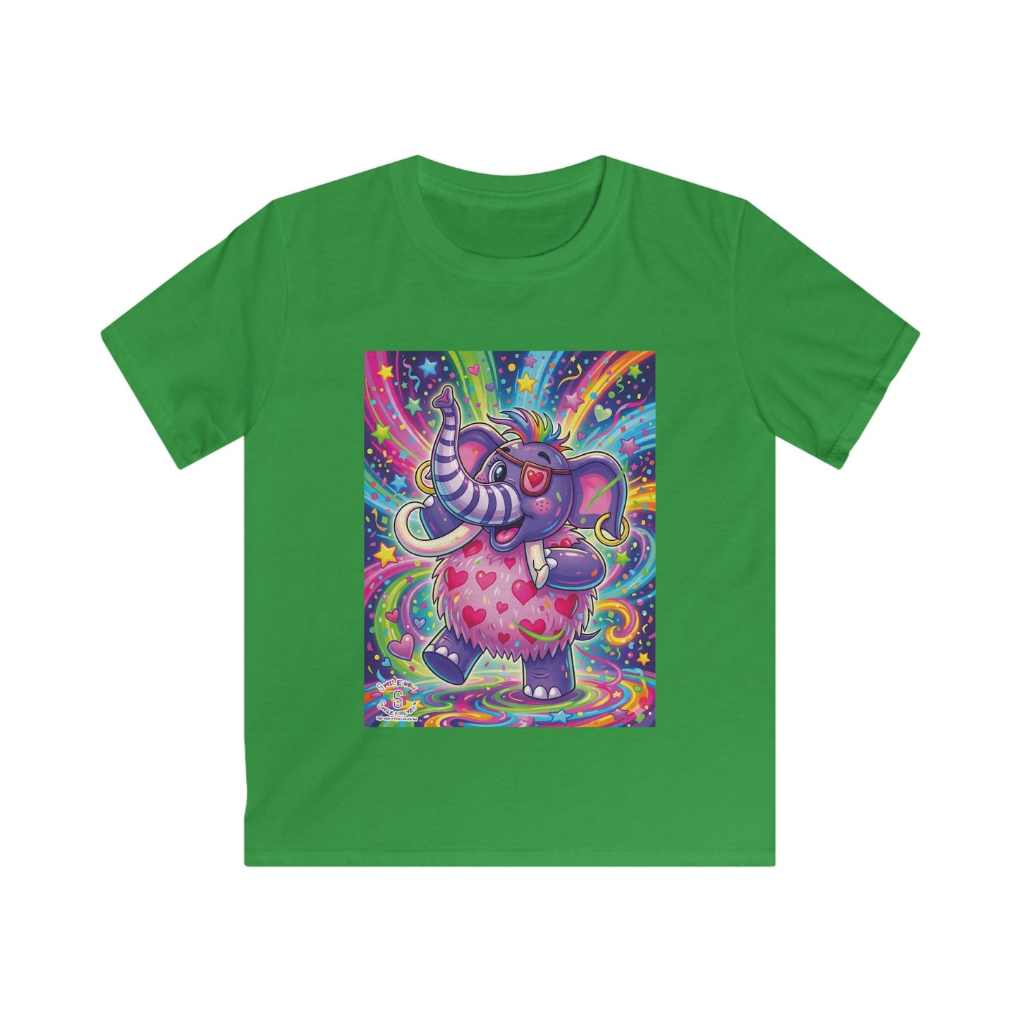Piklez™ Kids Softstyle Tee – "Born to Celebrate!" Graphic Shirt | Smile Universe Collection