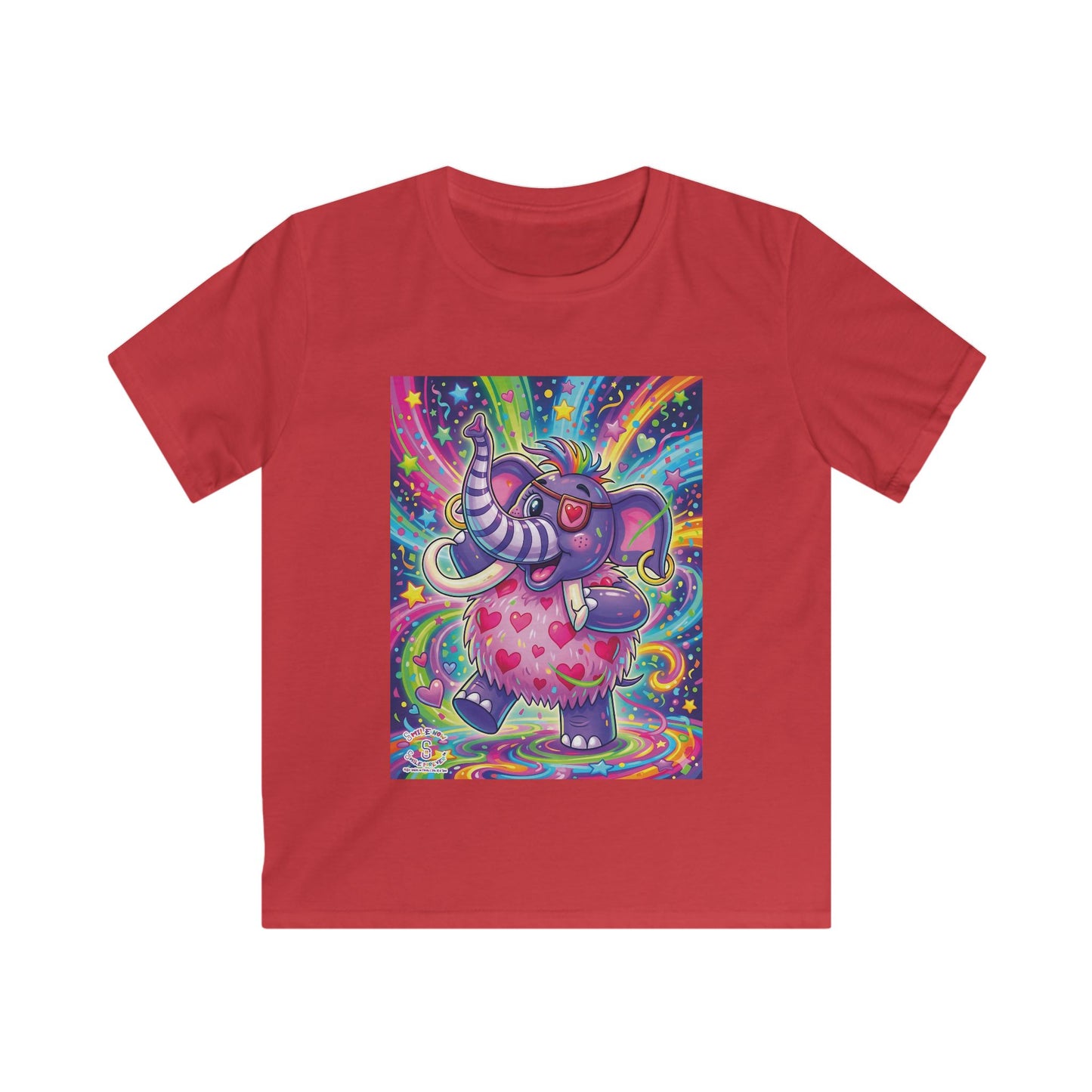 Piklez™ Kids Softstyle Tee – "Born to Celebrate!" Graphic Shirt | Smile Universe Collection