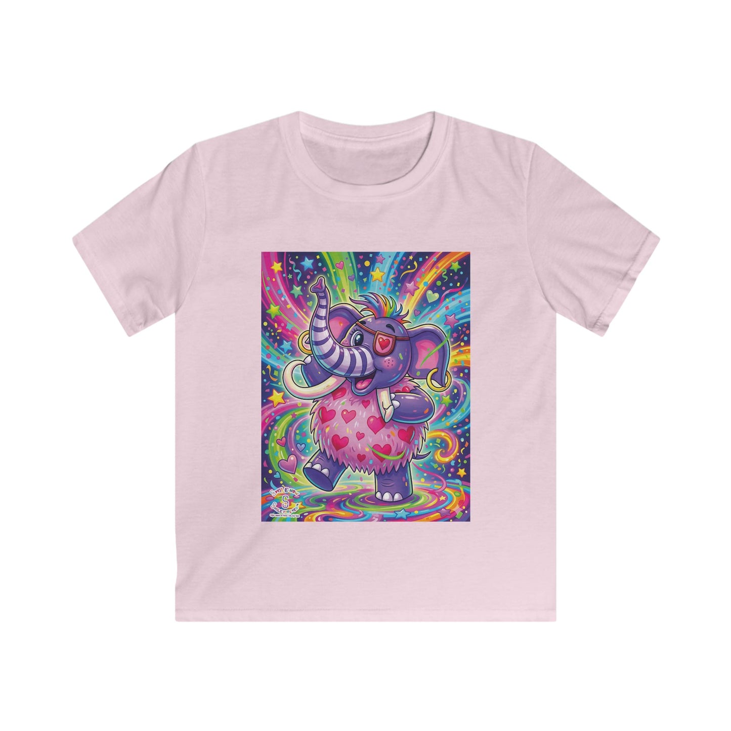 Piklez™ Kids Softstyle Tee – "Born to Celebrate!" Graphic Shirt | Smile Universe Collection