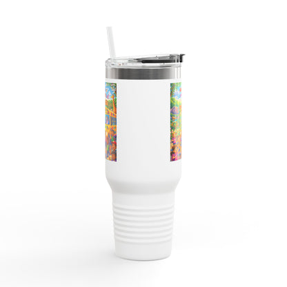 Lani™ 40oz Insulated Travel Mug – "Adventure Starts With Us!" Graphic