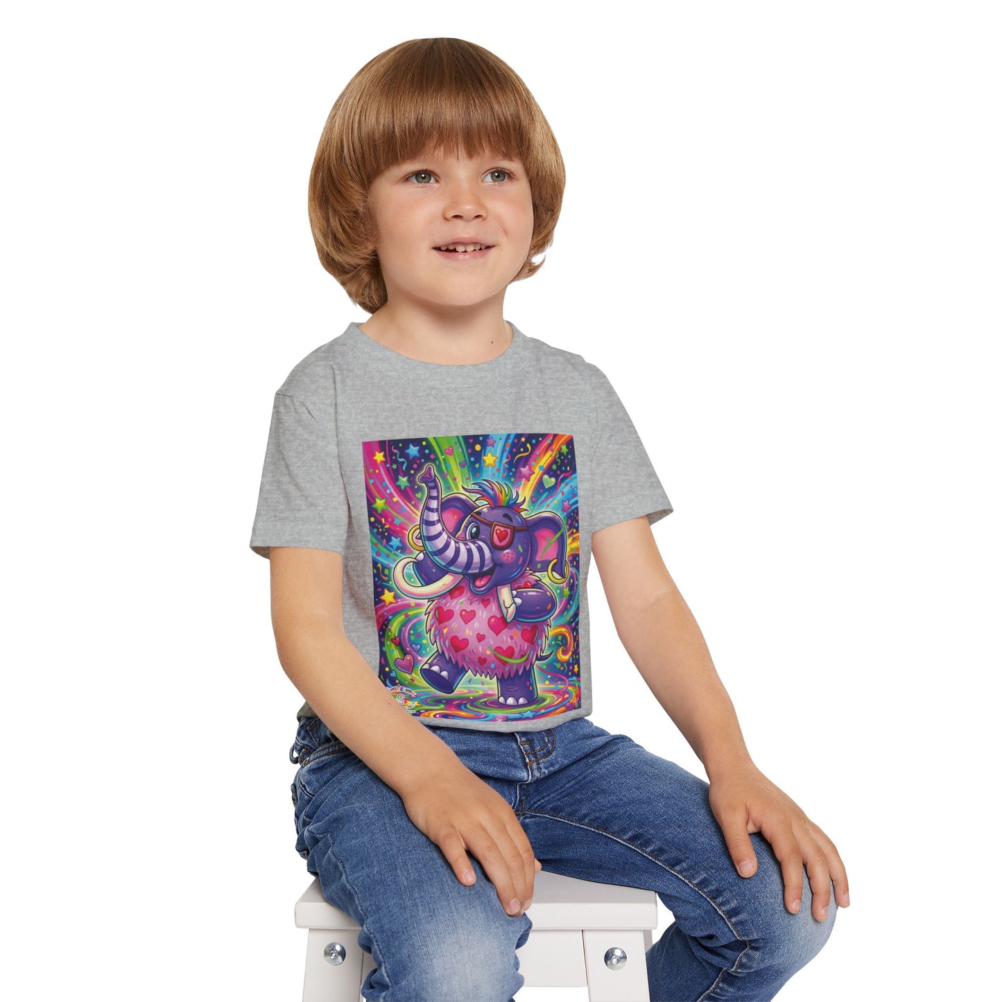 Piklez™ Heavy Cotton™ Toddler T-Shirt – "Born to Celebrate!" Graphic Shirt | Smile Universe Collection