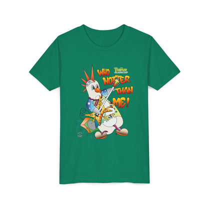 TuBz™ Rockstar Kids T-Shirt - "Who Hotter Than Me!" Graphic Tee | Smile Universe TuBz4Kidz Collection