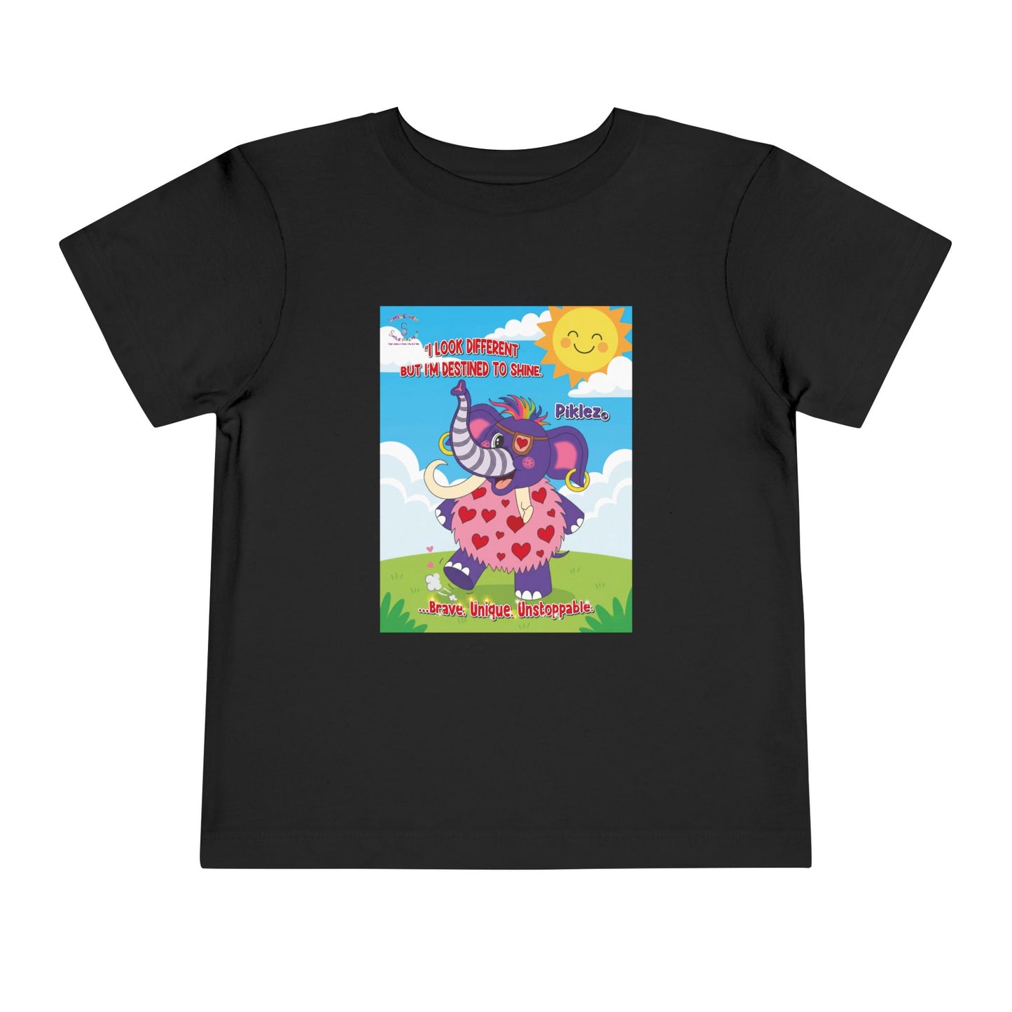Piklez™ Toddler Tee – “Destined to Shine” Graphic Shirt | Smile Universe Collection