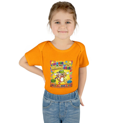 Potz™ Infant Baby Rib Bodysuit – "My ADHD Brain is Full of Brilliant Ideas!" Graphic Onesie | Smile Universe Collection