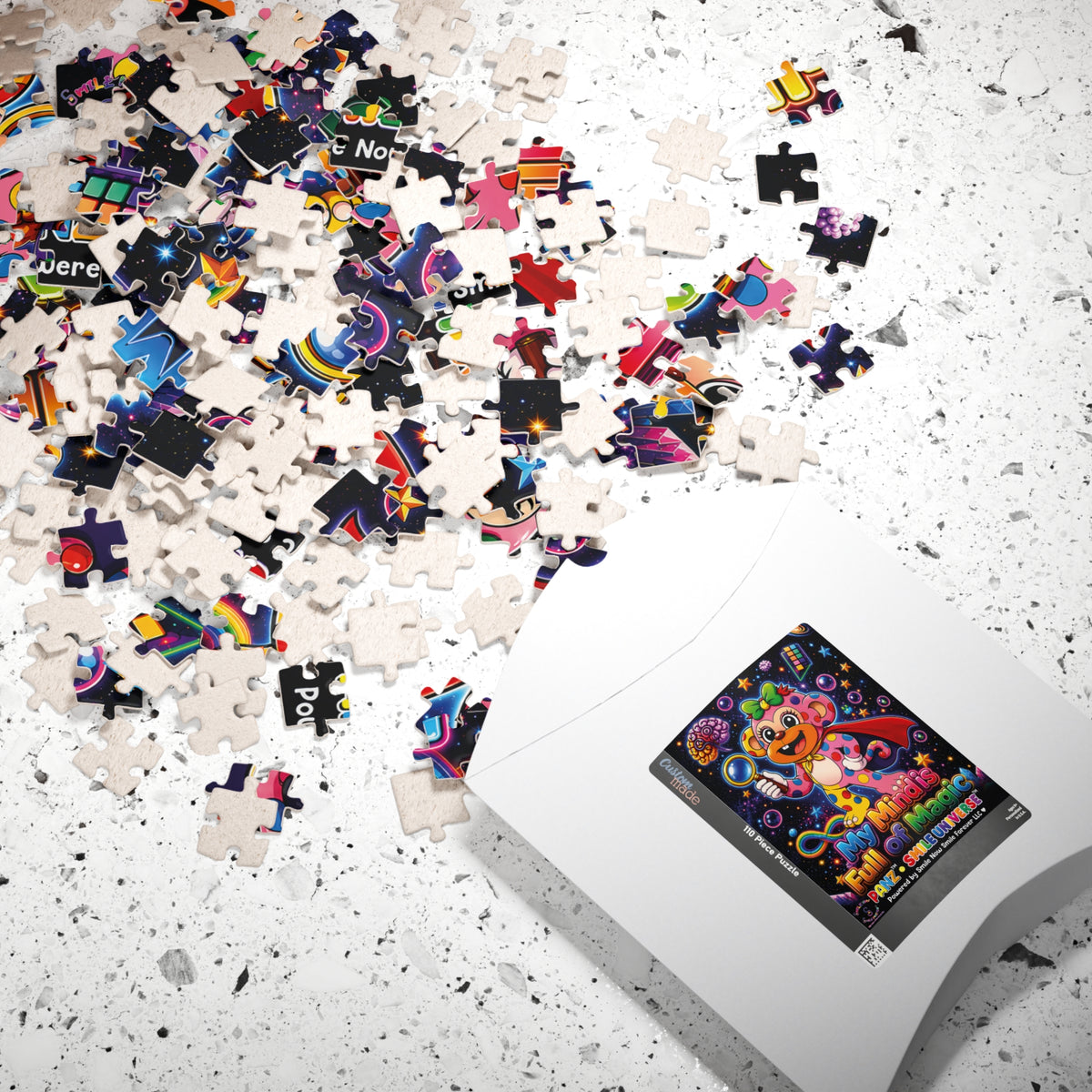 Panz™ Puzzle (110, 252, 520 & 1014-piece) – "My Mind is Full of Magic" Graphic | Smile Universe Collection