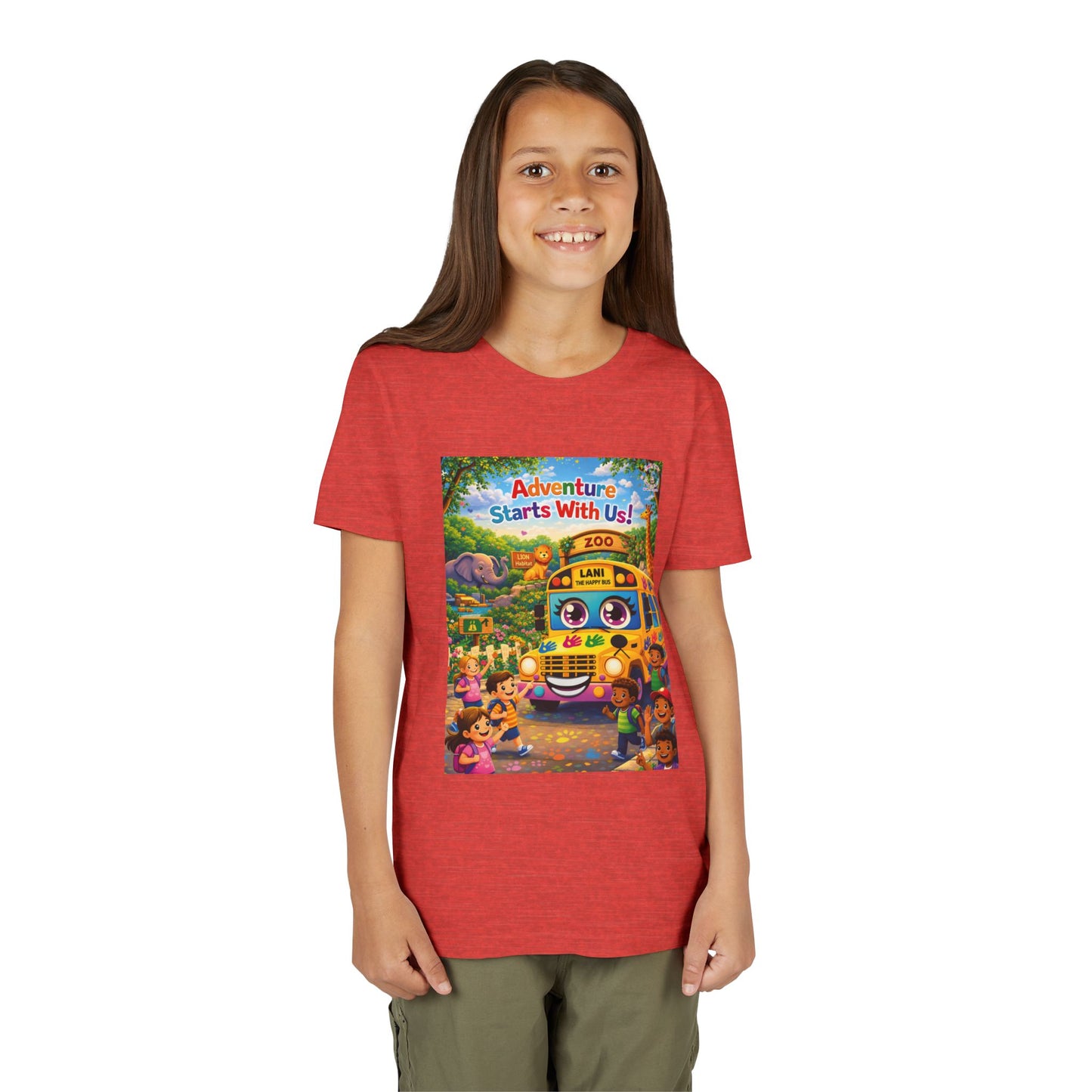 Lani™ Youth Short Sleeve Tee – "Adventure Starts With Us!" Graphic