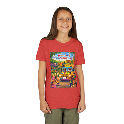 Lani™ Youth Short Sleeve Tee – "Adventure Starts With Us!" Graphic