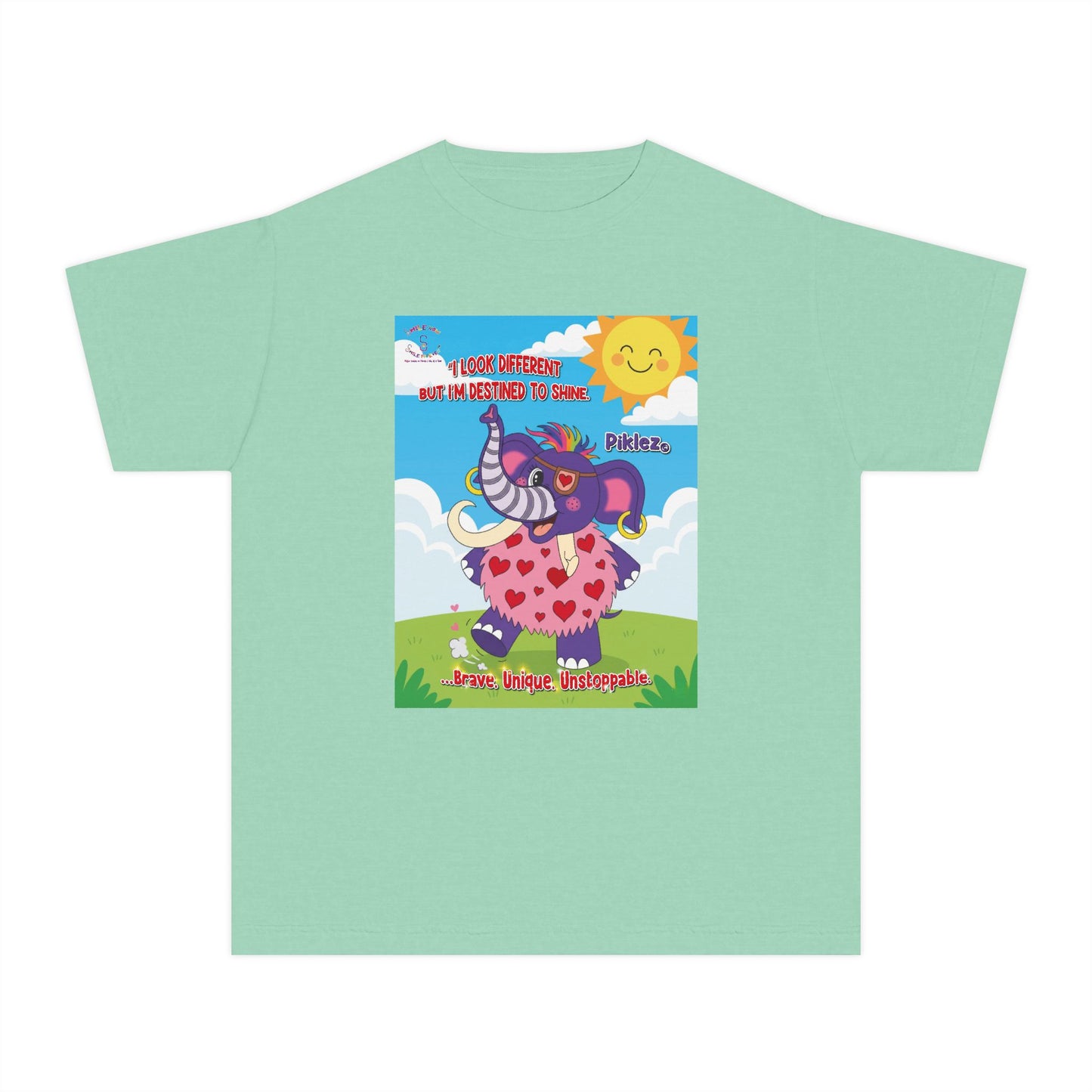 Piklez™ Youth Tee – “Destined to Shine” Graphic T-Shirt | Smile Universe Collection