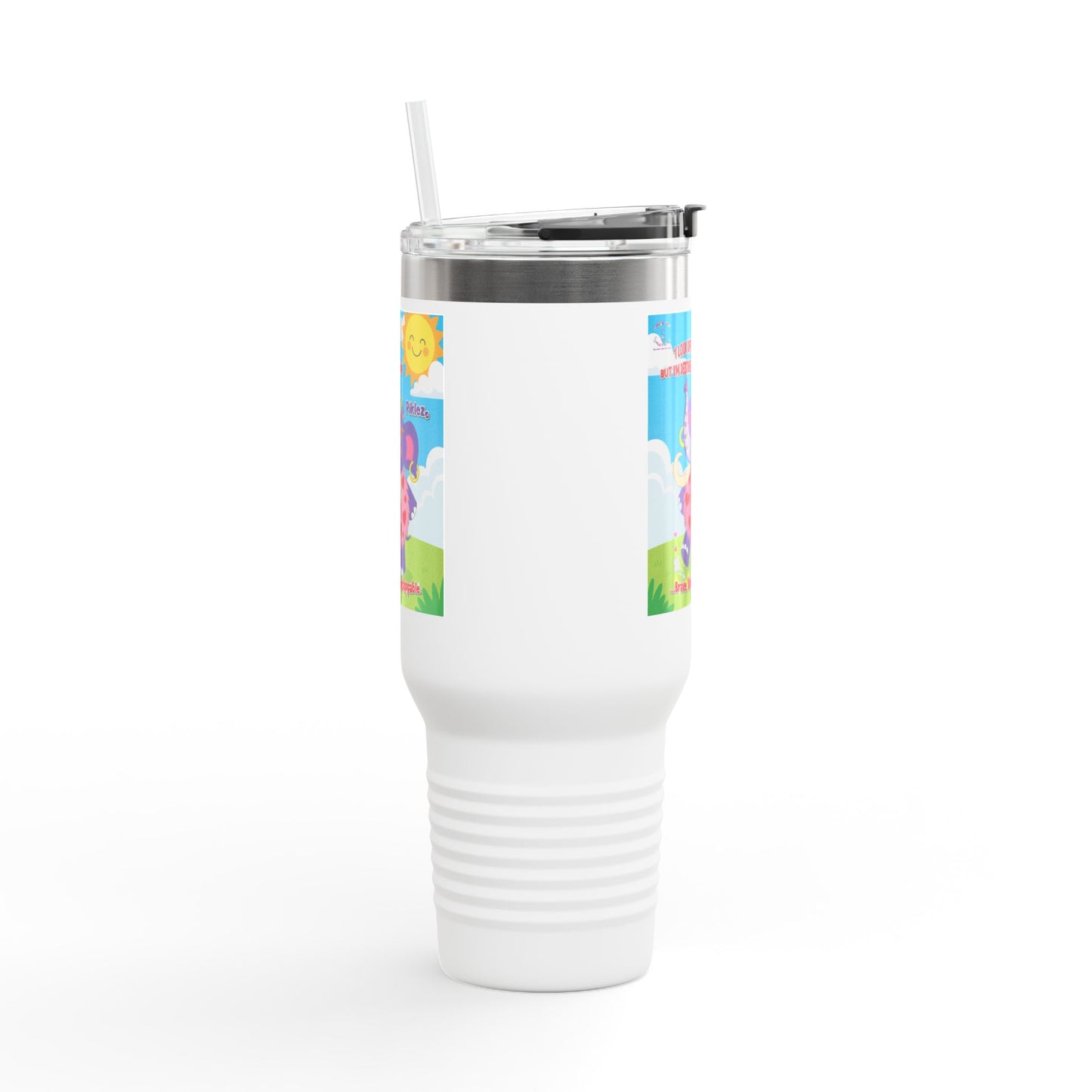 Piklez™ Insulated Travel Mug 40oz – “Destined to Shine” Large Tumbler | Smile Universe Collection