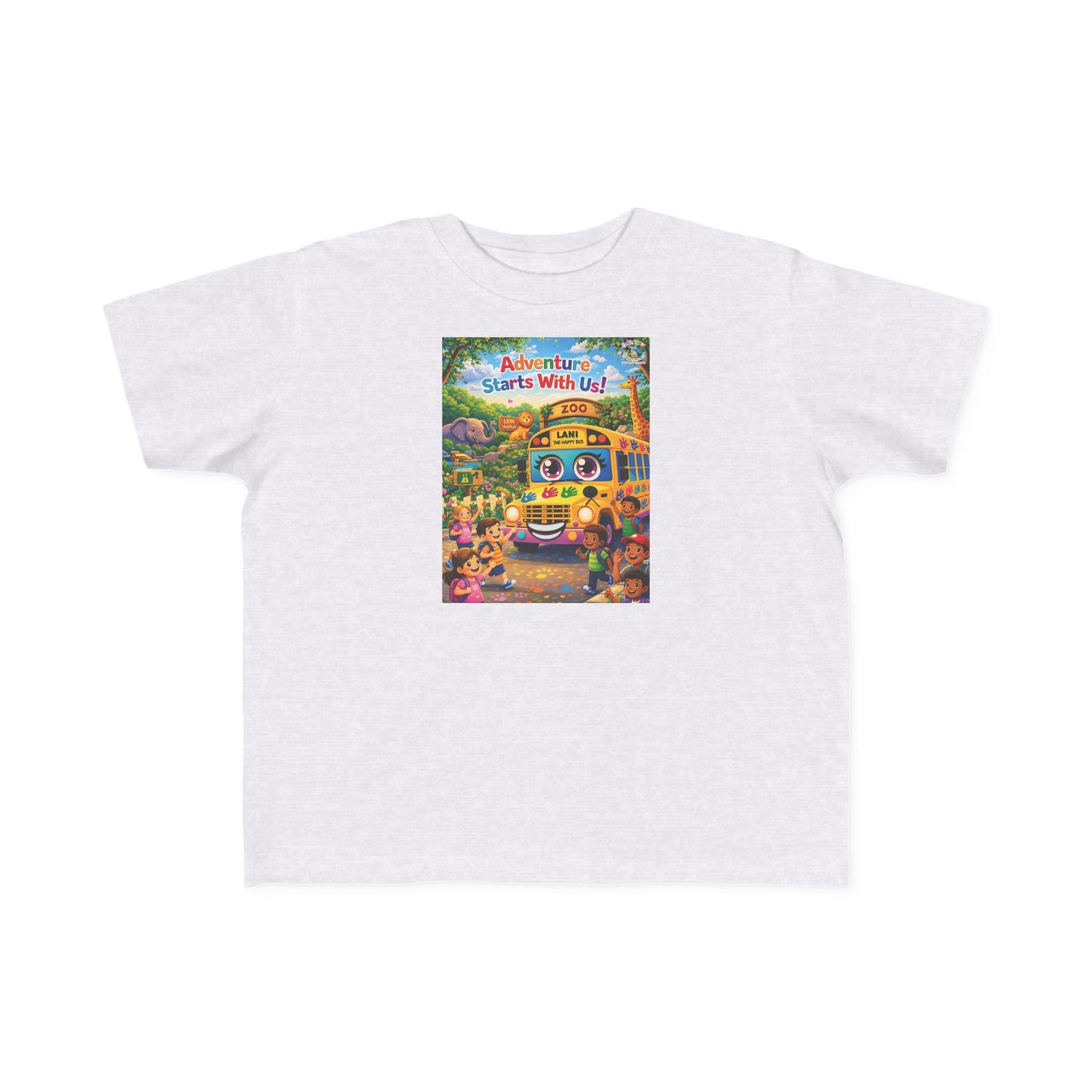 Lani™ Toddler's Fine Jersey Tee – "Adventure Starts With Us!" Graphic