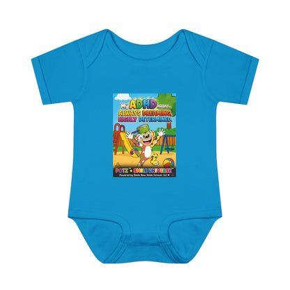 Potz™ Infant Baby Rib Bodysuit – "My ADHD Means Always Dreaming, Highly Determined" Graphic Onesie | Smile Universe Collection