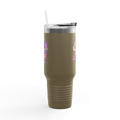 Piklez™ 40oz Insulated Travel Mug – "Full of Love!" Graphic | Smile Universe Collection
