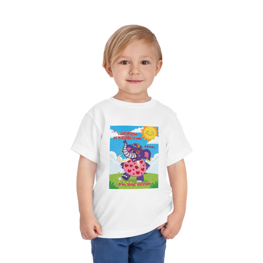 Piklez™ Toddler Tee – “Destined to Shine” Graphic Shirt | Smile Universe Collection