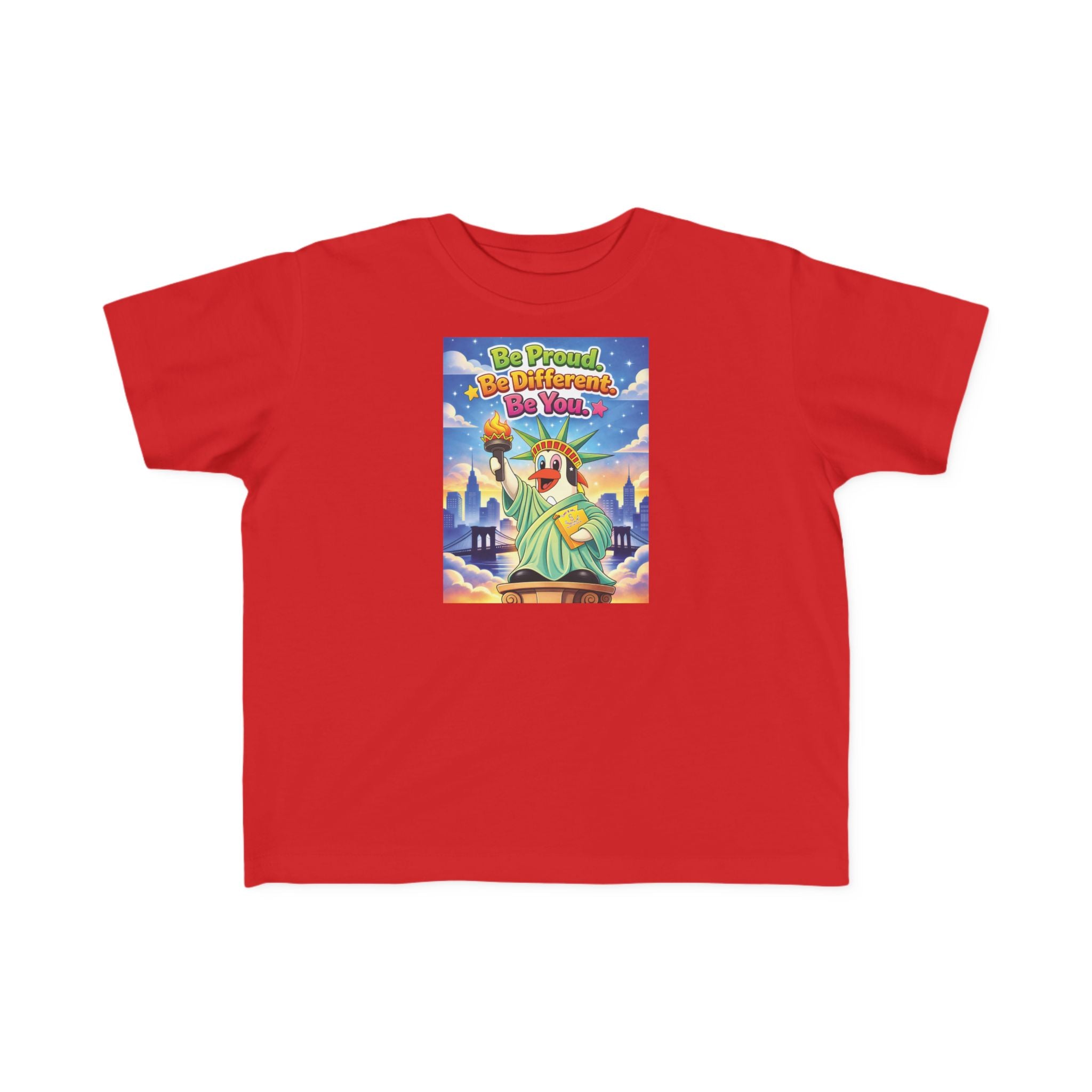 TuBz™ "Be Proud. Be Different. Be You." Kids T-Shirt - Inspirational Graphic Tee