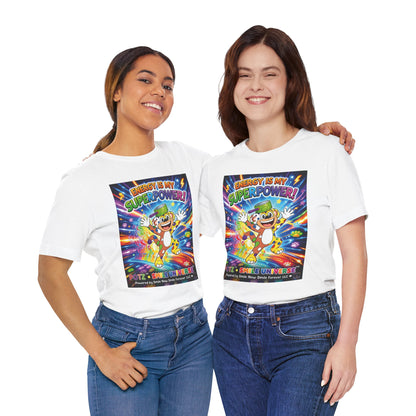 Potz™ Unisex Jersey Short Sleeve Tee – "Energy is My Superpower!" Graphic Tee | Smile Universe Collection
