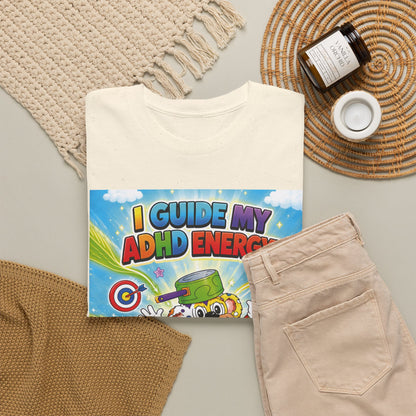 Potz™ Unisex Heavy Cotton™ Tee – "I Guide My ADHD Energy!" Graphic Tee | Smile Universe Collection