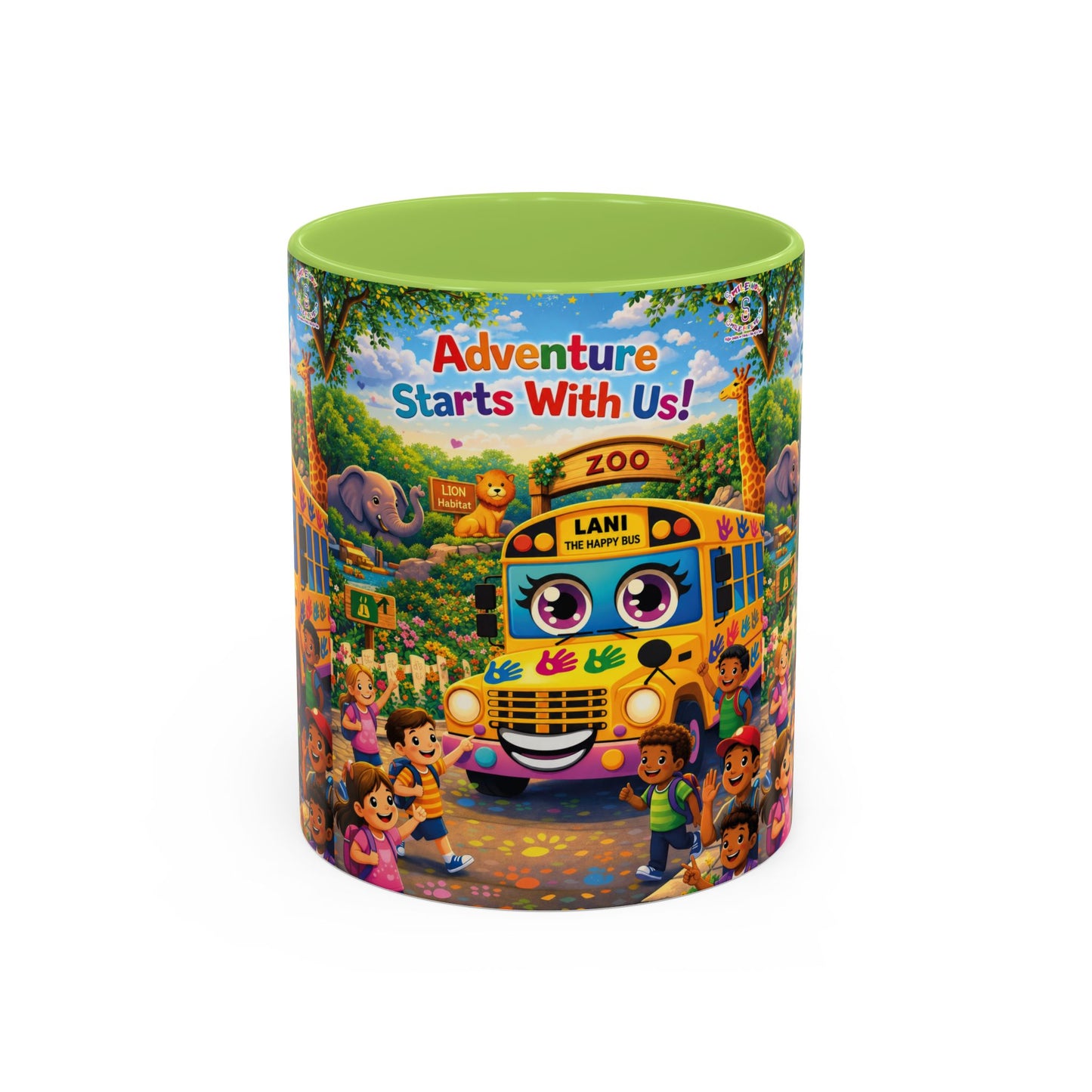 Lani™ Accent Coffee Mug (11oz & 15oz) – "Adventure Starts With Us!" Graphic