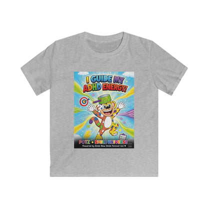 Potz™ Kids Softstyle Tee – "I Guide My ADHD Energy!" Graphic Tee | Smile Universe Collection